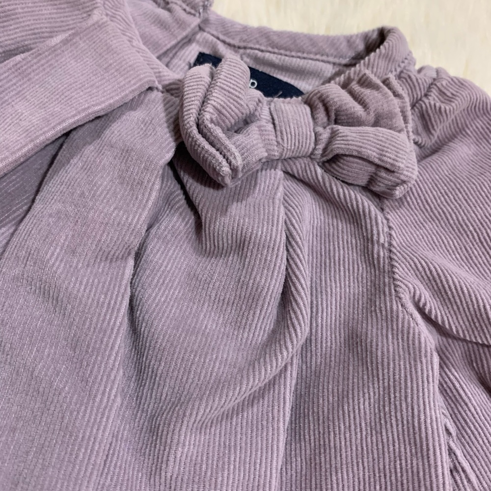 Purple infant corduroy dress